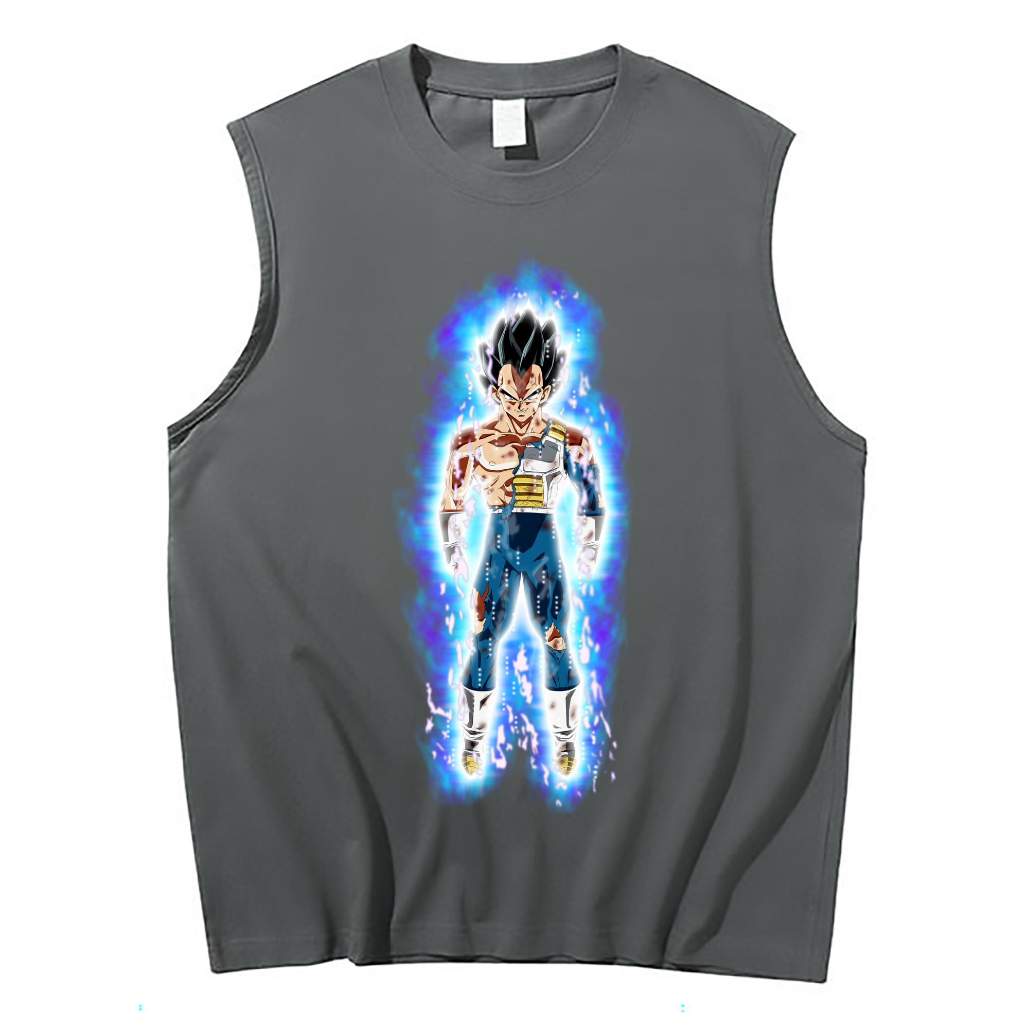 （画像用） ドラゴンボール ベジータ四世（Bejīta Yonsei）DRAGON BALL Vegeta IV コットン100％タンクトップ（フロントプリント）
